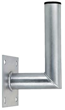 SkyRevolt 15 cm Rohr 48 mm Wandhalter Stahl verzinkt Winkel Wand-Halterung für Satelliten-Antenne SAT-Schüssel Wandabstand 150 mm