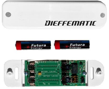 Dieffematic Sensore a Vibrazione Radio 433 MHz per Tende da Sole - Rilevatore Vento Wireless Professionale, Lunga Durata Batteria