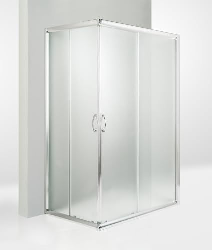 Hydra Box Doccia 3 Lati Porta Scorrevole 70x90x70 cm Opaco