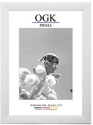 Online-GalleryKing Marco de fotos de madera de 42 x 26 cm en abeto blanco | foto | póster | rompecabezas | galería | marco