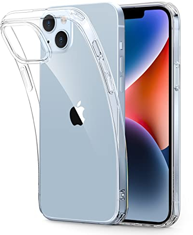 ESR für iPhone 14 Hülle/iPhone 13 Hülle, Klare Stoßfeste Dünne Silikon Handyhülle iPhone 14/13 Case, Vergilbungsbeständige Dünne Transparente TPU Schutzhülle, Project Zero Serie, Klar