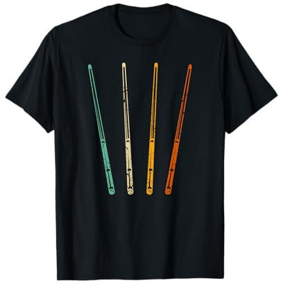 Retro Snooker Cue Billard Queue T-Shirt