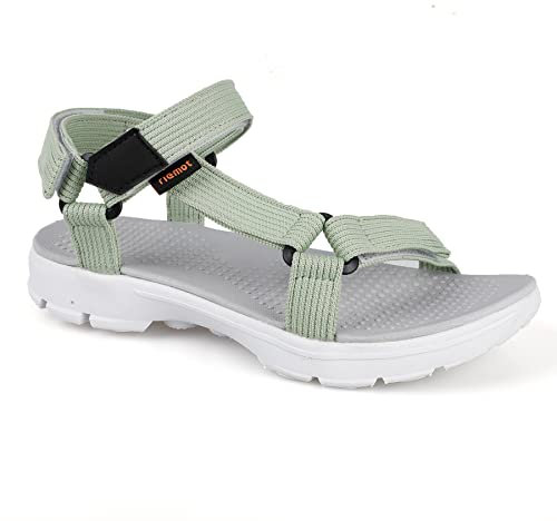 riemot Damen Sommer Outdoor Sandalen Bequeme Athletic Frauen Schuhe Trekkingsandalen Outdoorsandalen, Grün, 40 EU