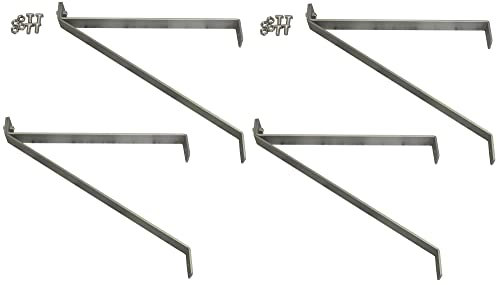 Selections Aluminium Greenhouse Shelving Brackets Supports Struts (27cm) - Pack of 4