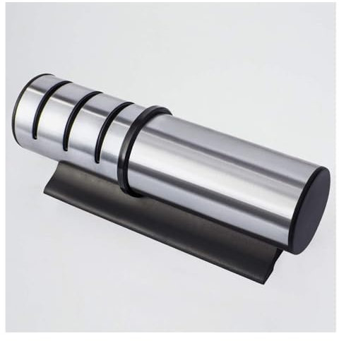 Afilador de cuchillos de cocina, Afilador de cuchillos de tres ruedas: afilador de cuchillos de cocina con ruedas de diamante y cerámica for restaurar hojas afiladas