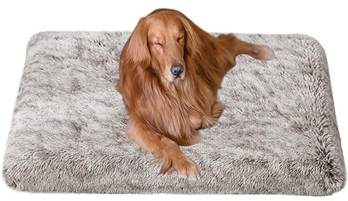 Hundematratze, waschbar, Anti-Angstzustände, 120 x 80 x 10 cm, bequem, für große und mittelgroße und kleine Hunde, Katzen, Kaffeefarben