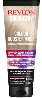 Revlon Colorstay - Maschera potenziante del colore, ravviva l'intensità del colore, 125 ml tono biondo
