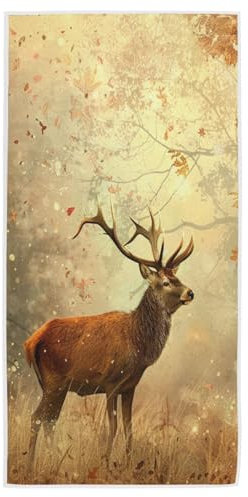Gästetücher Baum Autumn Baum Hirsch Sporthandtuch Saugfähige Duschtücher Schnell Trocknend Saunatuch Für Damen Yoga Männer 40X70Cm