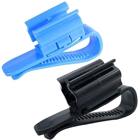 Toddmomy Aquarium Hose Clip Retainer 2pcs Blue Black Plastic Water Pipe Tube Clamp Fish Tank Filter Bucket Hose Fixing Bracket Multi-Function Aquarium Clip