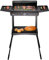 2in1 Elektro Grill Standgrill Tischgrill elektrisch 2.400 Watt - Elektrogrill für Balkon, Draußen & Drinnen mit Standfuß große Grillfäche Stufenloser Temperaturregler elektrischer BBQ Grill