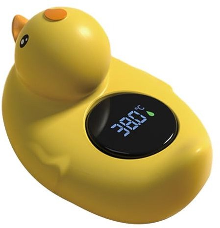 Baño Medidor De Temperatura Del Pato - Medidor De Agua Para Bebés, Flotante De Uso Amplio | Termómetro De Baño Digital Para Bañera Infantil, Ayuda De Seguridad Para Niños Pequeños, Herramienta