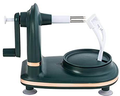Geavonyg Pelapatate A Manovella Rotazione Automatica Macchina per Mele Frutta Affettatrice Utensile da Cucina Mele