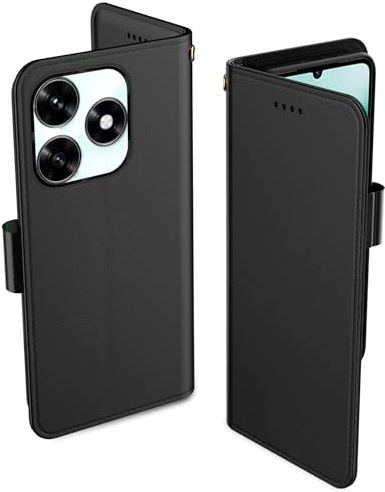 Aiziki Coque pour Honor X5C/X5C Plus, Etui Protection Housse Premium en Cuir PU, [Pochette de Portefeuille] [Fermeture Magnétique] [Etui à Rabat]- Noir