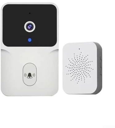 Lecreatekit Video Doorbell, Smart WiFi Wireless Doorbell for KEMENT, HD Home Remote Video Intercom with for Tuya App Control