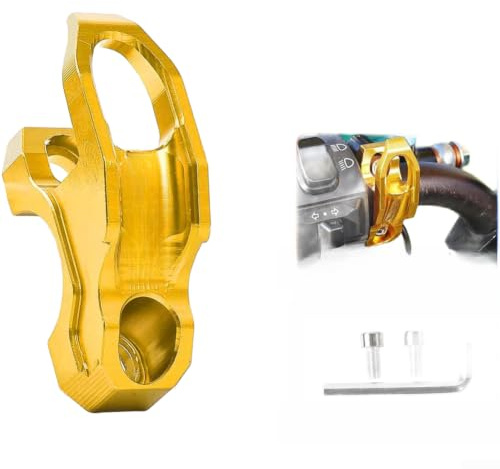 Sparkcykel, väskhållare för Honda PCX160 slitstark lasthängare konsol aluminiumlegering förvaringskrok (guld)
