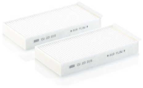 MANN-FILTER, CU 23 015-2 Innenraumfilter | Für PKW, Staub- und Pollenfiltration, Verbesserte Luftqualität, Schutz der Innenraumluft, Echte OE-Technologie
