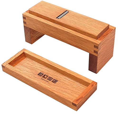 KAKURI Rasoio Bonito Secco, Katsuobushi Kezuriki Made in Japan, Qualità Aogami Blue Steel & Ebano, Utensile da cucina professionale giapponese per Bonito Flakes (41968)