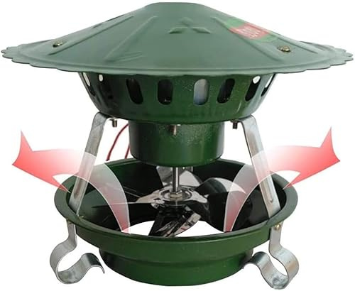 BLUEZY Chimney draft inducer, 60W/80W/100W/120W Electric Chimney Fan Flue, Chimney Cowl Cap, Chimney Ventilation Fans Chimney Induced Fan for Barbecue Air Extractor A