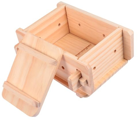 IMIKEYA 1 Satz Tofu Schimmel Tofu aus Holz Holzkäsehersteller Käse Macher Reisform aus Holz tofu herstellungsform Tofu-Pressform Eng Hüttenkäse Utensilien Werkzeug sterben