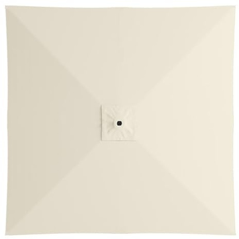 AVSMGP Telo Ricambio Ombrellone 2X2M, Telo Ricambio Ombrellone 4 Stecche Impermeabile + Protezione UV per Ombrellone A Sbalzo da Tavolo da Mercato,Bianca