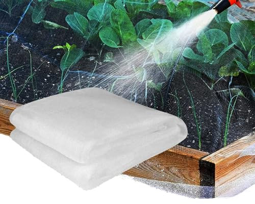 Filet Anti Insecte Filet de Protection Filet Anti Oiseaux Barrière,Il Peut Bloquer Vent Sable Protéger Les Cultures,Il est Principalement Utilisé dans l'agriculture,Jardinage(1.5mx15m)