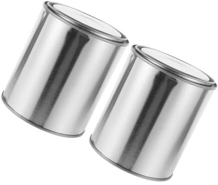iplusmile 2stücke Metalleimer Mit Deckel Leer Für Farbsparer Farbtöpfe Mit Deckel Für Heimwerker Farbmalerei-dekoration Aufbewahrungsboxen Basteleimer Für Organisation