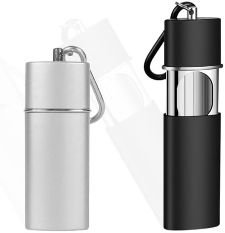CATOR 2 Pezzi Posacenere Portatile Tascabile, Posacenere Tascabile, Portacenere Portatile Da Tasca Antiodore, Porta Mozziconi Tascabile, Mini Portacenere Tascabile Per Fumatori, Passeggiate E Viaggio