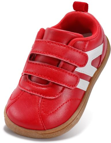 STQ KIDS Barefoot Toddler Zero Drop First Walking Trainers Wide Toe Box | Wide toe box, zero drop sole, non-slip outsole, hook and loop, lightweight breathable, ideal for school daycare and play