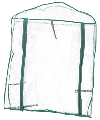 ibasenice Cubierta De Reemplazo Para Mini Invernadero De Interior, 2 Capas, Pvc Transparente, Tamaño 69x49x93 Cm, Protección Uv Para Jardín y Cultivo Doméstico