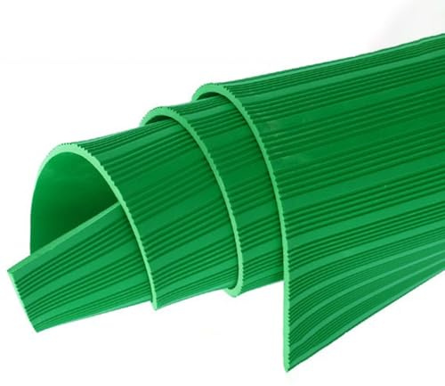 3 mm Thick Non-Conductive Insulating Switchboard Mat, 6 kV Non-Slip Insulated Rubber Floor Mats, Dielectric High Voltage Protection Matting(Green,L x W-5.6x1m (18.4x3.3ft))