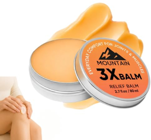 MIAUHSNU Mountain 3X Relief Balm Mountain 3X Balms with Organic Arnica & Camphor Soothing Body Balm for Neck,Hands & Feet with Organic Arnica & Camphor Mountain 3X Relief Balm 2.7fl oz