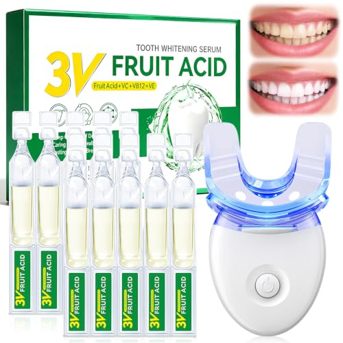 Kit Blanqueador Dental profesional,Kit Blanqueamiento En Casa,10*Gel Blanqueamientos,Teeth Whitening sin Dolor y Seguro para el Esmalte,Eliminación Eficaz de Manchas de Café/Té
