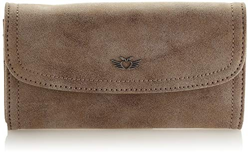 Fritzi aus Preussen Damen Fritzi Heide Geldbörse, Braun (Old Wood),11x19.5x4 cm