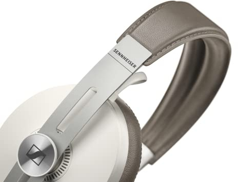 Sennheiser Momentum Wireless Kopfhörer (mit Geräuschunterdrückung, automatischer Ein-/Ausschaltung, Smart-Pause-Funktion und Smart Control App), mit Alexa-Integration, Sandy White, Over Ear, 508235