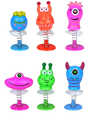 Henbrandt 6x Monster Mix Springende Monster Geburtstagsgeschenke Kinder.