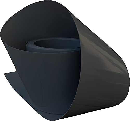 Sorton Elastische extra stark hoch steif Rasenkante, Rasen Garten, beeteinfassungen Kunststoff, schwarz PVC - Blumenbeet Umrandung- Beeteinfassung Rasen- Dicke: 800 Mikrometer (15 cm x 10 m, Schwarz)