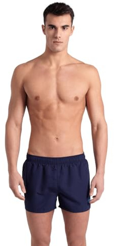 Arena Maillot de Bain pour Hommes Fundamentals Plage et Piscine, Short de Bain en Tissu Doux, Recyclé et à Séchage Rapide, Short de Bain Court avec Slip Intérieur en Maille