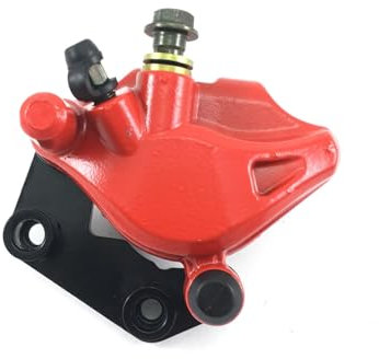 BREMSSATTEL 1-KOLBEN für div 50-90cc ROLLER in ROT für BENZHOU YIYING REX JINAN QINGQI TANK MKS AGM GMX BAOTIAN FLEX TECH HYOSUNG KYMCO CHINA ROLLER GY6