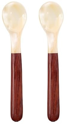 2er Set Perlmuttlöffel Kaviarlöffel Eierlöffel Caviar Spoons Handarbeit Kaviarlöffeln Perlmutt Servierlöffeln Klassischer Kaviarlöffel Eierlöffel Perlmutt für Ei Eis Kaffee Marmelade