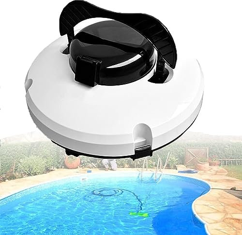 Nettoyeur de Piscine, Robot Nettoyeur de Piscine sans Fil Aspirateur de Piscine Aspiration puissante Le Fonctionnement Coulissant Dure jusqu'à 120 Minutes Planification d'itinérair