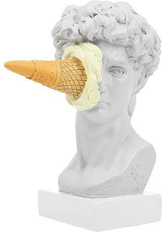 STOBAZA Stilvolle Statue Aus Eiscreme-Harz – Kunstdekor Statue Heimdekor Kreative Skulptur