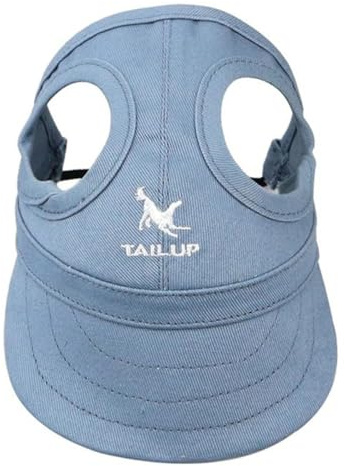 Baseballkappe für Haustiere, winddicht, für Reisen, Sport, Sonnenhüte für Welpen, große Hunde (Blau, XL)