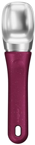 Zyliss Eisportionierer, Antihaft, Eislöffel für hartes Eis & Sorbet, Beere | Robust Zinklegierung, Ergonomischer Griff für müheloses Portionieren, Perfekte runde Eiskugeln, Spülmaschinenfest