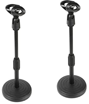 Yardwe Microfono Base Pesante in 2 Pezzi in Abs e da Tavolo Supporto Uso Manos-free Sale Conferenze e Luoghi Pubblici