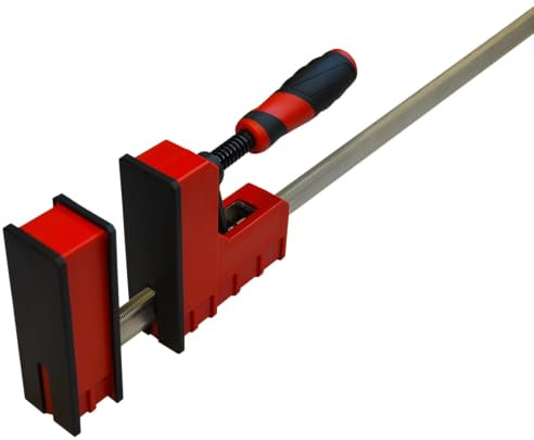 Surebuild UK Heavy Duty Pro Parallel Clamp, 90mm Throat Depth, 600kg Clamping Force, 600-1500mm Length (800mm)