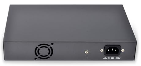 Whltzf Habillage Métallique 10 Port Gigabit Power Over Ethernet Switcher 8x1000m Port 2 Port Uplinking Easy Installation Gigabit Ethernet Switcher