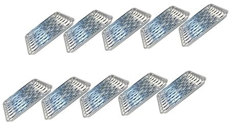 BESTYASH Teglie da Forno in Alluminio 9x13 Cm Usa e Getta, Vassoi in Carta Stagnola per Barbecue e Cottura, Contenitori Resistenti per Grigliate All’aperto e Picnic, Confezione da 10 Pezzi