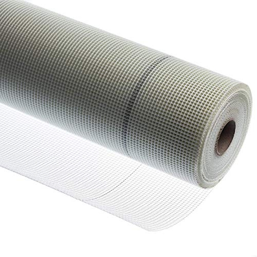 doitBau Tissu d'armature - Treillis de plâtre intérieur - Fibre de verre 75 g/m² - Résistant au déplacement, aux fissures et aux alcalis - Rouleau de 1 m x 100 m - 100 m² - Pour mur et plafond