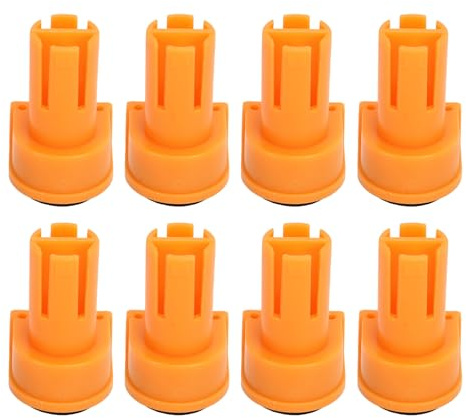8Pcs Bench Dogs | 20mm Nylon Secure Grip Brake Inserts for Woodworking | EVA Rubber Pads for Clamping/Sanding/Painting | Sturdy & Removable Jig Accessories