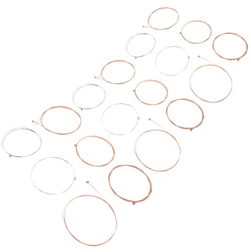 Zerodeko 3sätze Akustikgitarrensaiten-set mit Je Stahlsaiten Ersatzsaiten für Gitarren Geeignet für Anfänger und Fortgeschrittene Musikinstrumentenzubehör